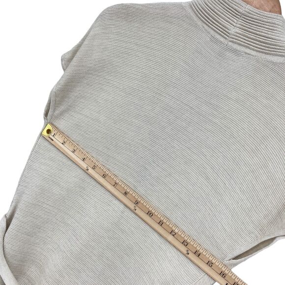 Classiques Entier Cardigan Sweater Womens Small Beige Silk Sleeveless Tie Front - Picture 11 of 14